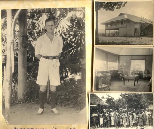 Billeder af Christopher Maaløe på farmen i Malaya