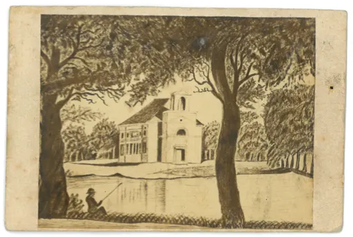 Billede af tegning af Hørsholm kirke