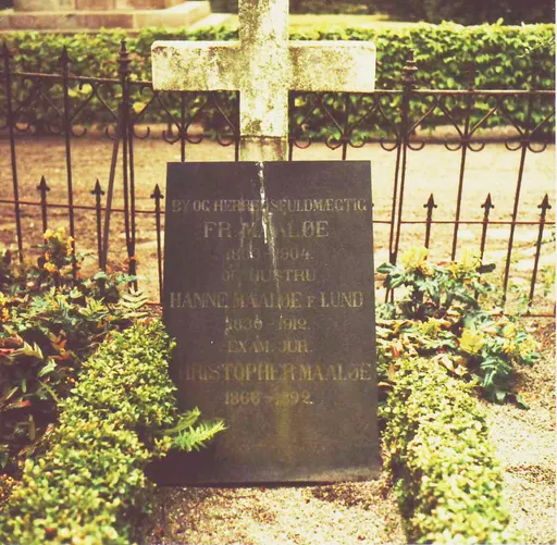 Assens Gamle Kirkegård - Gravsted for Idicus Frederik Wilhelm Mads Maaløe, Hanne Lund og Christopher Maaløe