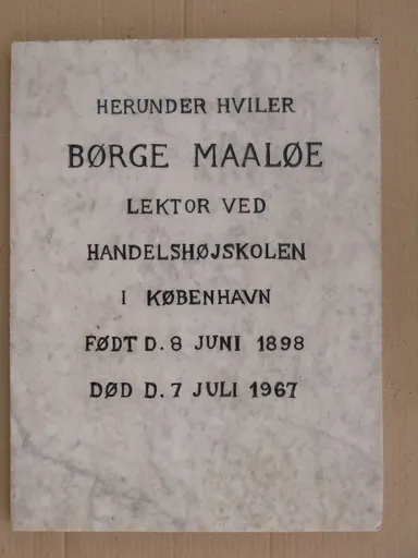 Gravsten Børge Maaløe