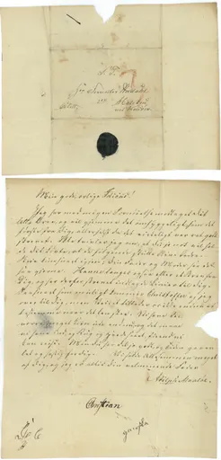 Brev fra Carl Adolph Maaløe til Idicus Frederik Wilhelm Mads Maaløe