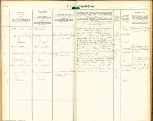 Anna Elisabeth Maaløe 1874 - Assens dødsprotokol